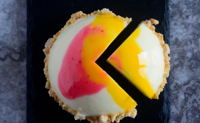 Ackee White Chocolate Mousse Dome