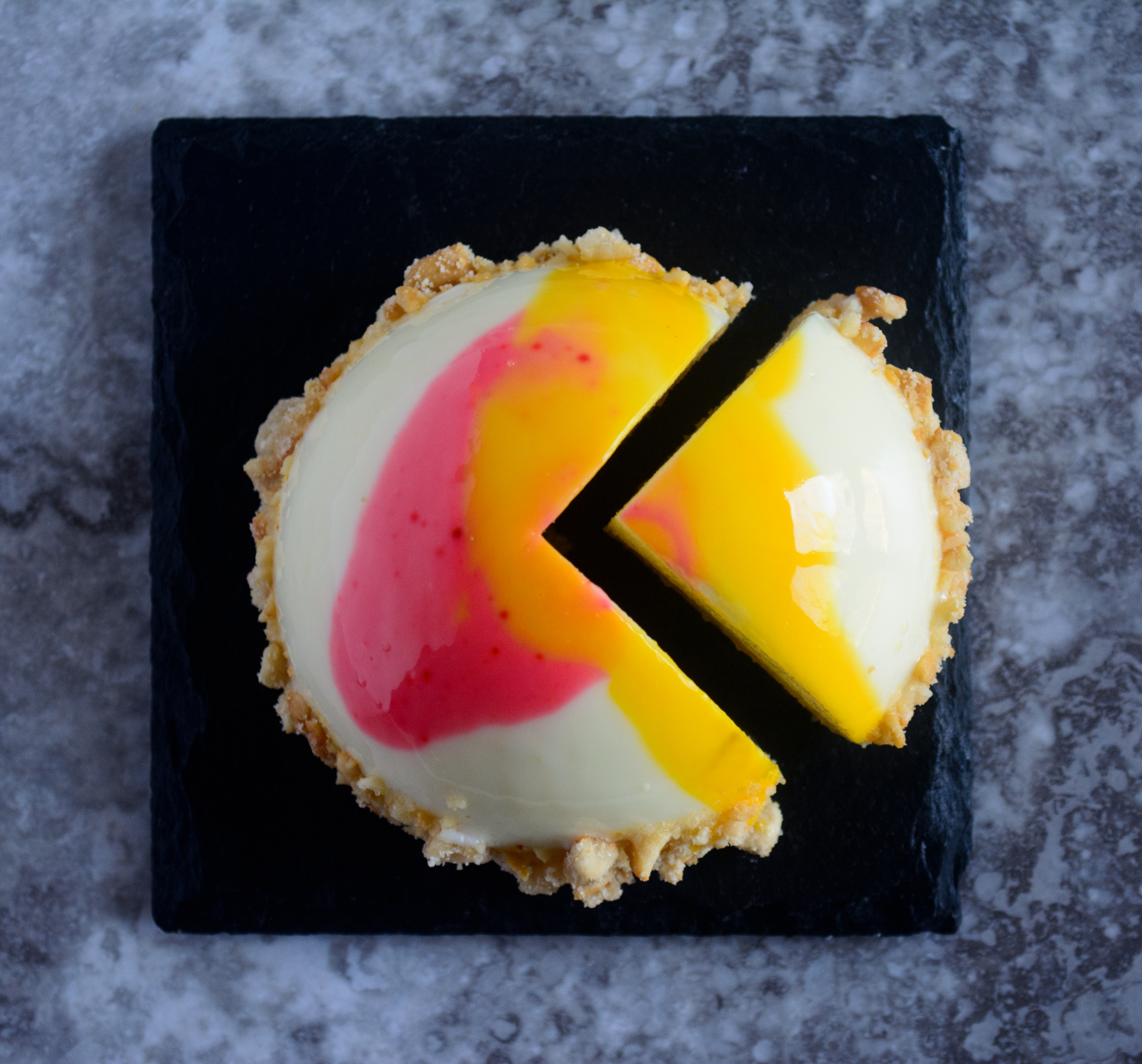 Ackee White Chocolate Mousse Dome