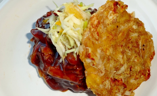 Chef Sian Rose’s BBQ Pulled Jackfruit with Plantain Cassava Flatbread