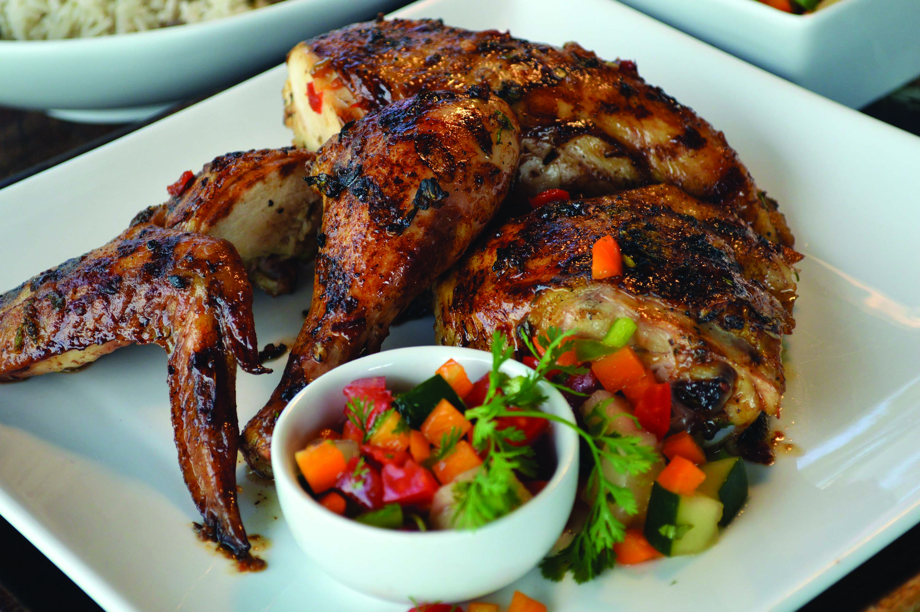 Elise Yap shares the story of Roadside Pan Chicken. Pictured here, her Original Grill Chicken